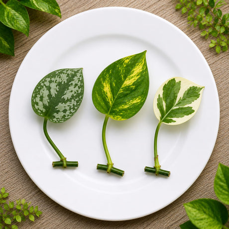 2 Live Plant Cuttings Bundle – Pothos & Philodendron Collection